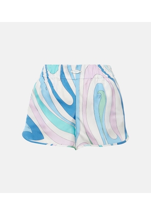 Pucci Marmo printed silk twill shorts