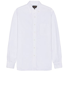 Beams Plus B.d. Oxford in White - White. Size M (also in S).