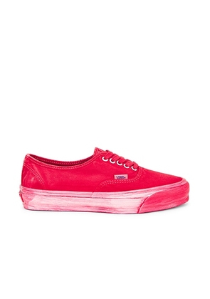 Vans Vault Authentic Reissue 44 Sneaker in Tomato Puree - Red. Size 10 (also in 10.5, 11, 11.5, 12, 8, 8.5, 9, 9.5).