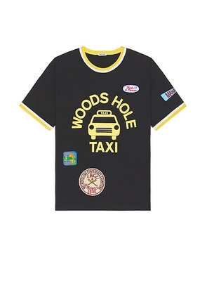 BODE Discount Taxi Short Sleeve T-shirt in Black Multi - Black. Size L (also in M, XL/1X).