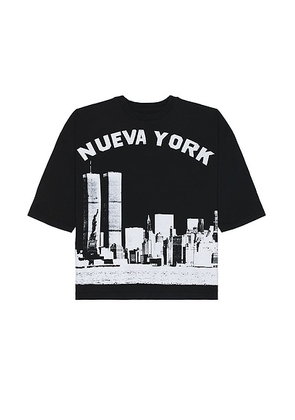 Willy Chavarria Nueva York Buffalo Tee in Black - Black. Size L (also in M, S).