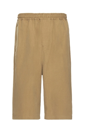 Willy Chavarria Kendrick Short in Khaki - Green. Size S (also in M).