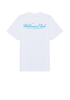 Sporty & Rich 1800 Health T-shirt in White - White. Size L (also in M, S, XL/1X).