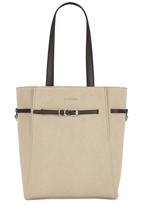 Givenchy Small Voyou North South Tote Bag in Army Beige - Beige. Size all.