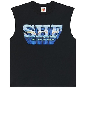 Sky High Farm Workwear Sand Sleeveless T Shirt in Black - Black. Size L (also in M, S, XL).