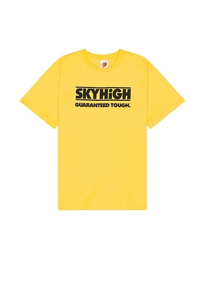 Sky High Farm Workwear Construction Graphic Logo #2 T Shirt in Yellow - Yellow. Size L (also in M, S, XL).