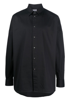Diesel S-Limo logo-embroidered shirt - Black