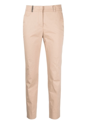 Peserico mid-rise cropped trousers - Neutrals