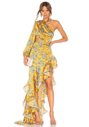 Bronx and Banco Hanna Gown in Yellow. Size S, XS.