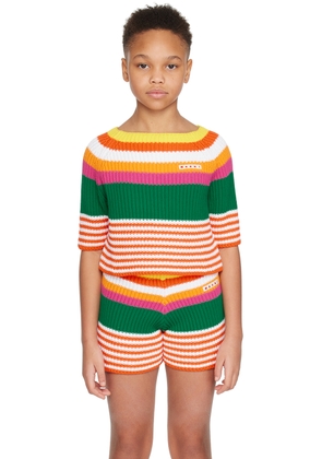 Marni Kids Multicolour Striped Sweater