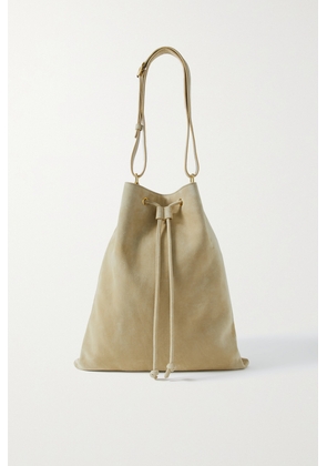 KHAITE - Greta Large Suede Shoulder Bag - Neutrals - One size