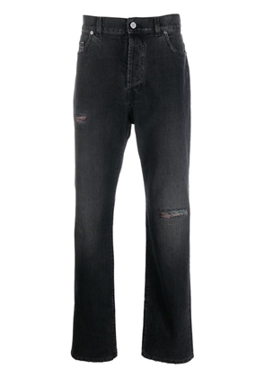 Missoni distressed straight-leg jeans - Black