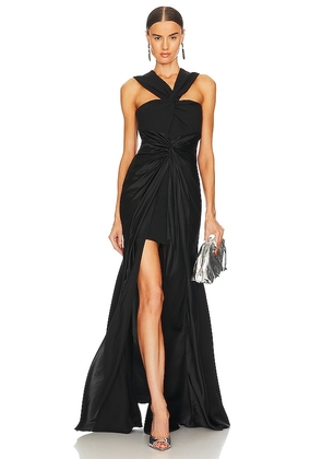 Cinq a Sept Dorrit Gown in Black. Size 0.