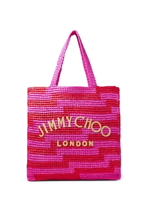 Jimmy Choo woven logo tote - Pink