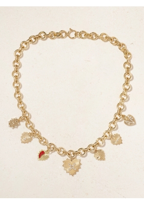 Foundrae - 18-karat Gold Diamond Necklace - One size