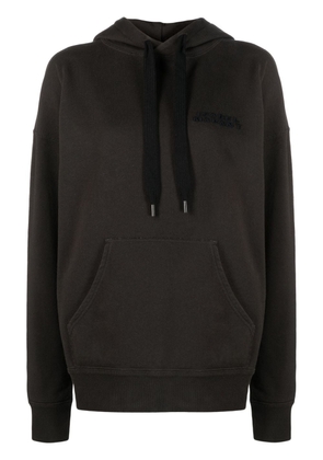 ISABEL MARANT relaxed-fit logo-print hoodie - Black