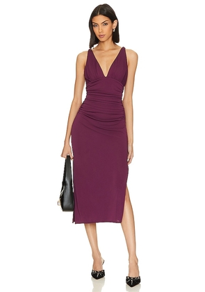 Cinq a Sept Lacey Dress in Wine. Size 8.