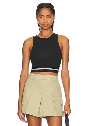Helmut Lang Cropped Tank in Black. Size XS.
