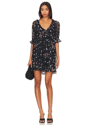 Free People With Love Mesh Mini Dress in Black. Size XL.