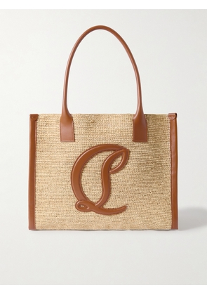 Christian Louboutin - By My Side Large Leather-trimmed Raffia Tote - Neutrals - One size