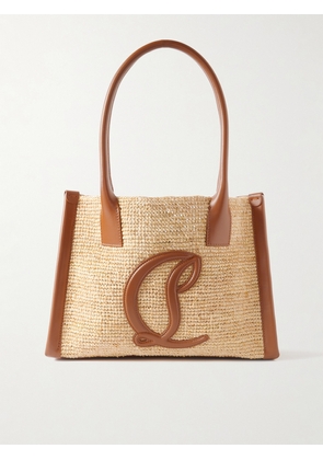Christian Louboutin - By My Side Small Leather-trimmed Raffia Tote - Neutrals - One size