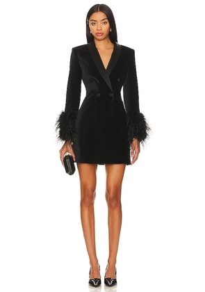 Alice + Olivia Latoya Mini Blazer Dress in Black. Size 2.