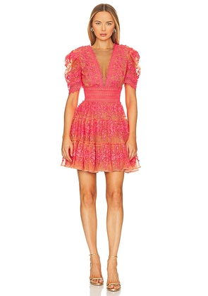 Bronx and Banco Megan Mini Dress in Coral. Size L, XL, XS.