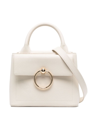 Claudie Pierlot mini Anouck grained leather handbag - White