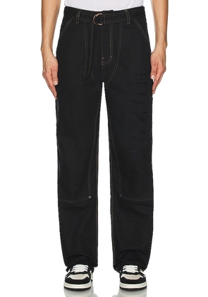 Honor The Gift Carpenter Belt Pant in Black. Size 32, 34.