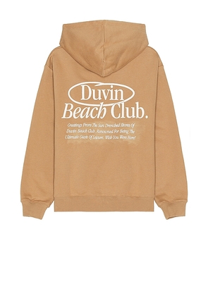 Duvin Design Members Only Hoodie in Tan. Size S.