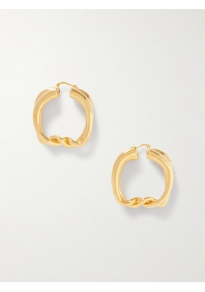 Jacquemus - Nodi Gold-tone Hoop Earrings - One size