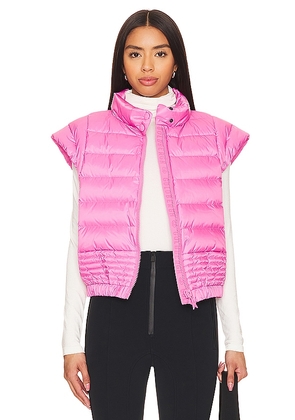 Goldbergh Roxie Vest in Pink. Size 38.