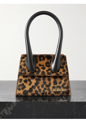 Jacquemus - Le Chiquito Moyen Leather-trimmed Leopard-print Calf Hair Tote - Animal print - One size
