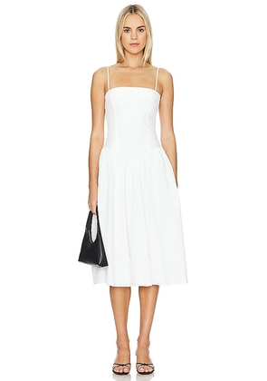Amanda Uprichard X Revolve Delora Dress in Ivory. Size L, XS.