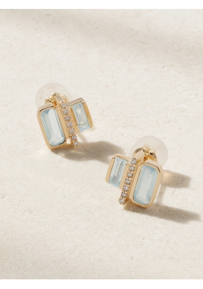 Melissa Joy Manning - Cityscape 14-karat Recycled Gold, Aquamarine And Diamond Earrings - One size