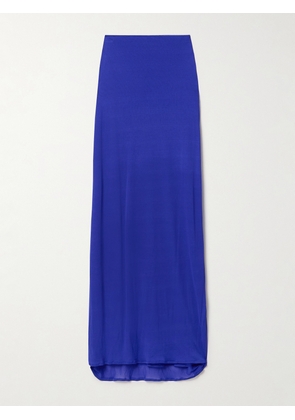 Ann Demeulemeester - Tana Layered Jersey Maxi Skirt - Blue - x small,small,medium,large,x large