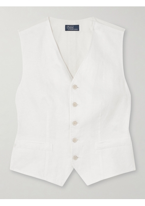 Polo Ralph Lauren - Pauline Linen Vest - White - US0,US2,US4,US6,US8,US10,US12