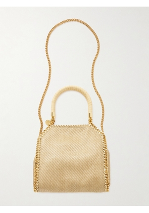 Stella McCartney - Falabella Mini Raffia Shoulder Bag - Neutrals - One size