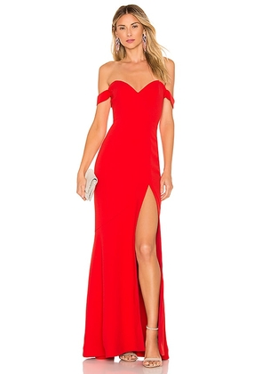NBD Maracuya Gown in Red. Size M, S, XS, XXS.