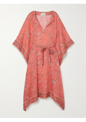Isabel Marant - Amira Printed Cotton And Silk-blend Chiffon Midi Dress - Orange - FR34,FR36,FR38,FR40,FR42,FR44