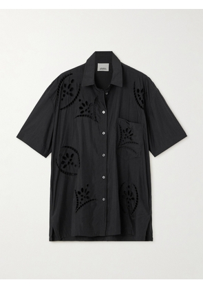 Isabel Marant - Bilya Oversized Broderie Anglaise Modal-blend Shirt - Black - FR34,FR36,FR38,FR40,FR42,FR44