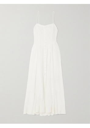Isabel Marant - Erika Embroidered Ramie Midi Dress - White - FR34,FR36,FR38,FR40,FR42,FR44
