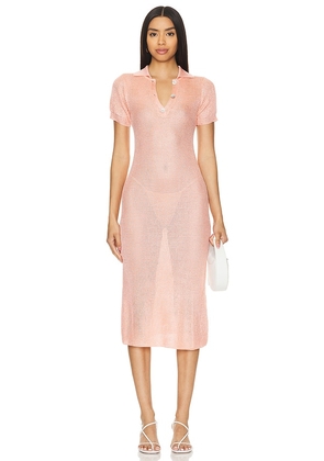 Calle Del Mar Polo Dress in Pink. Size L, S, XL.