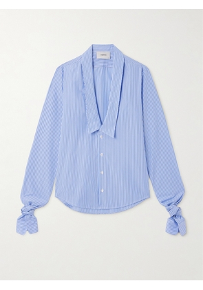 Coperni - Striped Cotton-poplin Shirt - Blue - x small,small,medium,large,x large