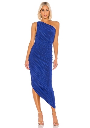 Norma Kamali Diana Gown in Blue. Size S, XXS.