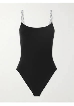 Lido - + Net Sustain Trentasei Chain-embellished Swimsuit - Black - x small,small,medium,large,x large