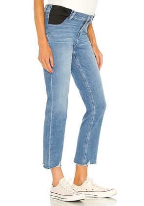 PAIGE Cindy Maternity Jean With Elastic Waistband in Blue. Size 34.
