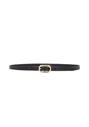 ANINE BING Mini Signature Link Belt in Black. Size XS/S.