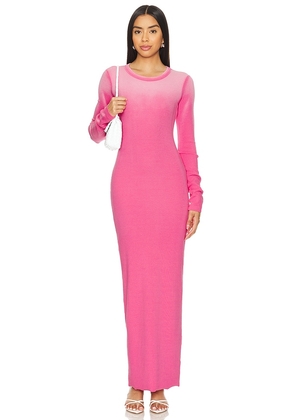 COTTON CITIZEN X Revolve Verona Crewneck Maxi Dress in Pink. Size M, S, XS.