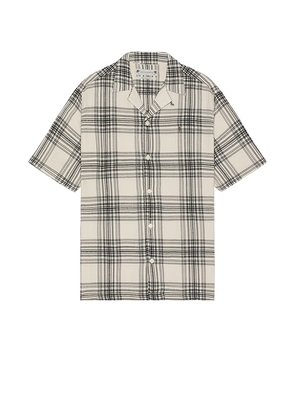 ALLSAINTS Padres Short Sleeve Shirt in White. Size M, S, XL/1X.